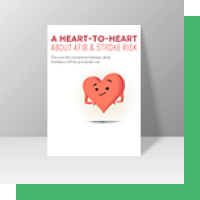 A brochure about AFib & stroke risk for patients